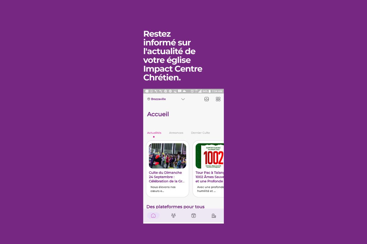 myICC mobile app screen